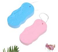 Magic Exfoliating Bath Sponge, 2/4pc Ultra Soft Exfoliating Sponge for Body, Magic ExfoliatingBody Scrubber Bath Sponges for Shower Dead Skin Remover Resuable (2pc C)