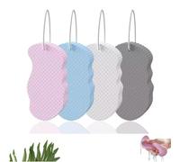 Magic Exfoliating Bath Sponge, 2/4pc Ultra Soft Exfoliating Sponge for Body, Magic ExfoliatingBody Scrubber Bath Sponges for Shower Dead Skin Remover Resuable (4pc C)