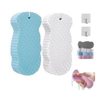 Magic Exfoliating Bath Sponge, 3D Magic Super Soft Exfoliating Bath Sponge, Radiant Skin Sponge, Dead Skin Remover for Body & Face Skin, Skin Friendly & Reusable (2Pcs-C)