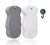 Magic Exfoliating Bath Sponge 3D Reusable, Ultra Soft Exfoliating Body Sponge in PVA for Adults, Kids & Babies, Quick Dry, Dead Skin Remover for Body, Gentle Bath Sponges, Smooth Skin Care (Set C)