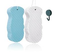 Magic Exfoliating Bath Sponge 3D Reusable, Ultra Soft Exfoliating Body Sponge in PVA for Adults, Kids & Babies, Quick Dry, Dead Skin Remover for Body, Gentle Bath Sponges, Smooth Skin Care (Set B)
