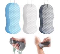 Magic Exfoliating Bath Sponge, 3D Super Soft Body Scrubber for All Skin Types, Skin Friendly and Reusable for Adults Children and Pregnant Women (C)