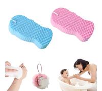 Magic Exfoliating Bath Sponge 3D Super Soft, Exfoliating Bath Sponge Remover Dead Skin, Gentle Exfoliating for Face & Body Skin, Resuable Dead Skin Remover Sponge for Adults Children (2PCS-C)