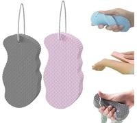 Magic Exfoliating Bath Sponge, Exfoliating Bath Sponges for Body, Exfoliating Bath Sponge Remover Dead Skin, Beyond Draw Exfoliating Sponge (Gray+Pink)