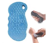 Magic Exfoliating Bath Sponge, Gentle Dead Skin Remover, Super Soft Exfoliating Bath Sponge for Adults Children and Pregnant Women (Blue)