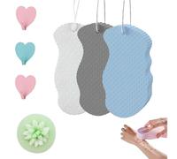 Magic Exfoliating Bath Sponge, Super Soft Exfoliating Bath Sponge, Dead Skin Remover for Body, Skin Friendly and Reusable,Gentle Deep Cleaning for Face & Body(White/Gray/Blue)