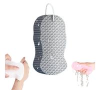 Magic Exfoliating Bath Sponge, Super Soft Exfoliating Bath Sponge, Handheld Shower Brush Remover Dead Skin No Silicone Net Sponge (Grey)