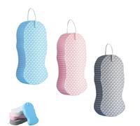 Magic Exfoliating Bath Sponge, Super Soft Exfoliating Bath Sponge Set, Skin Friendly & Reusable for Adults Women and Men(3pcs*B)