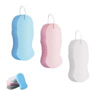 Magic Exfoliating Bath Sponge, Super Soft Exfoliating Bath Sponge Set, Skin Friendly & Reusable for Adults Women and Men(3pcs*A)