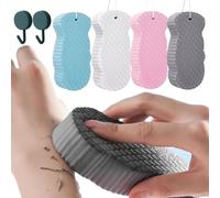 Magic Exfoliating Bath Sponge Ultra Soft Reusable Body Scrub Dead Skin Remover Quick Drying Gentle Exfoliator for Smooth Glowing Skin Care (Blue+Pink+White+Grey)