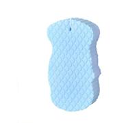 Magic Exfoliating Sponge, Double Sided Soft Bath Sponges, Skin Exfoliatings Shower Sponge,3D Body Shower Scrubber Sponges, Reusable Dead Skin Remover for Adults Kids (Blue)