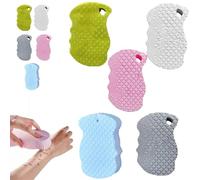 Magic Exfoliating Sponge, Double Sided Soft Bath Sponges, Skin Exfoliatings Shower Sponge,3D Body Shower Scrubber Sponges, Reusable Dead Skin Remover for Adults Kids (5pcs)