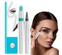 Magic Eyebrow Pencil, 2024 New 3D Microblading Four Claw Liquid Eyebrow Pencil, Long Lasting Natural Fine Stroke Eyebrow Pen, Eye Pencil Suitable for Beginners (1, B-Gray)