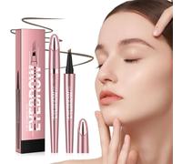 Magic Eyebrow Pencil, 2024 Upgraded waterproof eyebrow pencil, 3D Microblading Eyebrow Tattoo Pencil 4 Fork Tip, Natural Gentle Permanent Colour (A-Dark Brown)