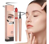 Magic Eyebrow Pencil, 2024 Upgraded waterproof eyebrow pencil, 3D Microblading Eyebrow Tattoo Pencil 4 Fork Tip, Natural Gentle Permanent Colour (B-Light Brown)