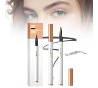 Magic Eyebrow Tattoo Pencil 4 Fork Tip 3D Microblading - 2024 Eyebrow Pencil 4-Tip Natural Makeup Fine Stroke - Eye Brown Makeup Long-Lasting Eyebrow Pencil Stay on All Day (Grey)