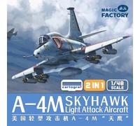 Magic Factory 1:48 Scale A-4M Skyhawk Light Attack Aircraft (2-1) Model Kit 5002