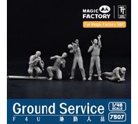 Magic Factory 7507 - 1:48 Ground Service Crew Set - New