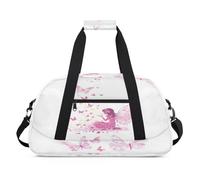 Magic Fairy Butterfly Duffel Bags for Women Men Kids Girls Boys Overnight Weekender Travel Bag 24L Sport Gym Duffel Bag Practice Tote Carry Bag