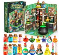 Magic Fairy Potions Kit with House, 20 Magic Potions Mix with Luck Gems, Creative Birthday Gift Craft Toy for Kids Age 6+ Years