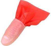 Magic fake thumb set for magic tricks - includes soft fake finger and red cloth prop - ideal for magic fake thumb cigarette trick - making small items appear or disappear