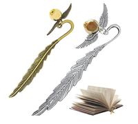 Magic Feather Bookmark Metal Bookmark in Gold and Silver Gifts for Book Lovers Suitable for Readers and Book Enthusiasts