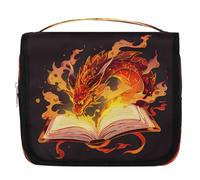 Magic Fiery Dragon Hanging Toiletry Bag Travel Wash Bag Cosmetic Makeup Accessories Organizer Waterproof Shower Bag Beauty Pouch for Women Girls Kids Gift