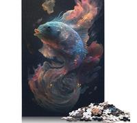 Magic Fish Puzzles 1000 Pieces Wood Puzzles For Adults Teenagers Man Woman Gift 1000pcs (75x50cm)