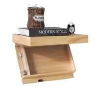 Magic Flap Wall Shelf With Hidden Secret Compartment, Concealed Floating Shelf, Wall-Mounted Storage Rack, Hidden Compartment For Living Room Or Office