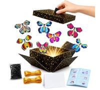 Magic Flying Butterfly Surprise Box 10 Butterflies, Pop Up Gift for Women | DIY Flying Butterflies for Graduation Mothers Day Valentine Birthday and Anniversary