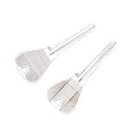 Magic Foldable Key Set, 1 Pair Metal Key Easy to Perform Close Up Illusion Gimmick for Bottle Trick