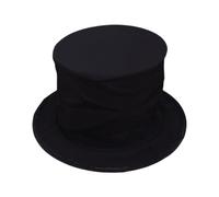 Magic Folding Top Hat - Portable Magician Hat for Kids Teens | Comedy Cosplay Costume Accessory | Black Foldable Stage Hats for Halloween Parties, Theater, Performance, Tricks
