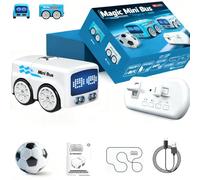 Magic Follows Line Car, Inductive Mini Interactive Cars Follows The Line, Smart Radio Control Check with Mini Cars, Educational Vehicle Toy - for Boys & Girls (White)