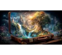 Magic-Forest 1000 Pieces Jigsaw Puzzles for Adults Challenging Game Jigsaw Puzzle Home Decors for Adults and Kids Age 12 Years Up 75x50cm/1000pcs