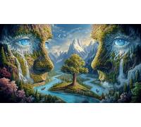 Magic-Forest 1000 Pieces Jigsaw Puzzles for Adults Challenging Game Jigsaw Puzzle Home Decors for Adults and Kids Age 12 Years Up 75x50cm/1000pcs