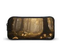 Magic Forest Pencil Case - Large Aesthetic Makeup Bag Multi-Purpose Pencil Pouch Cute Cosmetic Bag with Zipper Closure for Office, Home, Study & Travel
