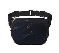 Magic Forest Pond Peacock Fanny Pack for Women Men Fashion Waist Pack Adjustable Belt Bag for Workout Running Travelling Casual Waist Bag, Moon Night, One Size