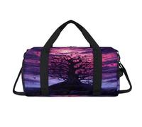 Magic Forest Tree Sport Duffel Bag with Shoes Compartment Overnight Weekender Bags Travel Gym Luggage Organizer for Women Men Kids Girls Boys