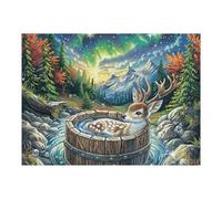 Magic Forest Wishing Pool 500 Piece Premium Jigsaw Puzzle For Men Educational Decompression Adults Anxiety Memory Care Mothers Valentines Premium Cardboard 500 PCS/52×38cm
