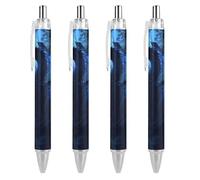 Magic Forests Dragon Retractable Ballpoint Pen Black Ink Ball Point Pen Work Pens 4 PCS