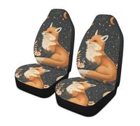 Magic Fox Auto Seats Cover Set Of 2 Easy Clean Car Seat Protector Easy To Install Auto Seats Protectors For Four Seasons Vehicles Trucks
