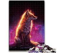 Magic Fox Jigsaw Puzzles for Teenagers 1000,Challenging Game And Family Play with Fully Interlocking Randomly Shaped Pieces (38x26cm)