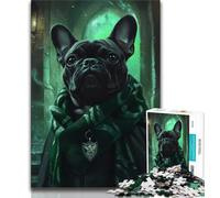 Magic French Bulldog Adult Jigsaws 1000 Piece,Educational Game Challenge Toy Wall Decoration Unique Birthday And Xmas Gifts (50x75cm)