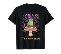 Magic Frog Mushroom Cute Men Women Kids Frog T-Shirt