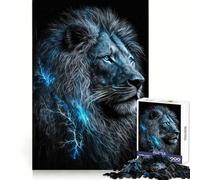 Magic Frost Lion Jigsaw Puzzle 1000 Pieces Recall Boost Smooth Connection Real Challenge Birthday Idea (38x26cm)