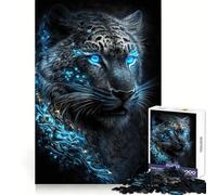 Magic Frost Tiger 1000 Piece Teenager Puzzles Reason Boost Tight Connection Playful Challenge Home Display (38x52cm)