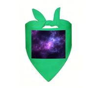 Magic Galaxy Sky Purple Dog Bandana Soft Breathable Polyester Triangle Scarf for Small to Large Dogs Cats Comfortable Pet Bibs for Daily Wear Party Wedding Birthday Pet Accessories