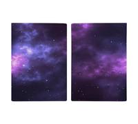 Magic Galaxy Sky Purple Passport Holder Fashion Passport Cover Passport Protector Travel Document Organizer ID Card Protector Exquisite Passport Wallet Cover Credit Card Holder