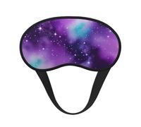 Magic Galaxy Sky Purple Print Adults Washable Eye Mask for Nap Light Blocking for Home Hotel Airplane Camping