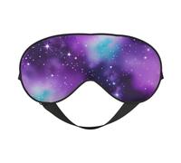 Magic Galaxy Sky Purple Print Lightweight Sleep Mask Breathable Light-Blocking Travel Yoga Outdoor Adventures